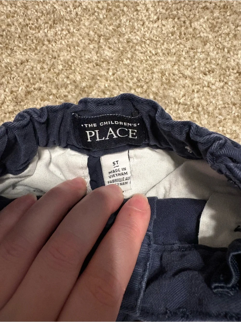 The Children's Place Navy Blue Cotton Shorts